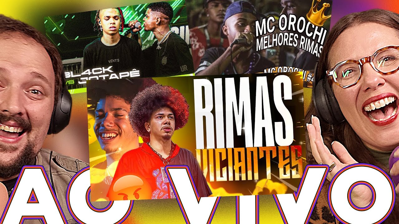 REACT AO VIVO - BLACK X JOTAPE FMS - 7 MINUTOZ - MELHORES RIMAS OROCHI e RIMAS EXTREMAMENTE VICIANTE
