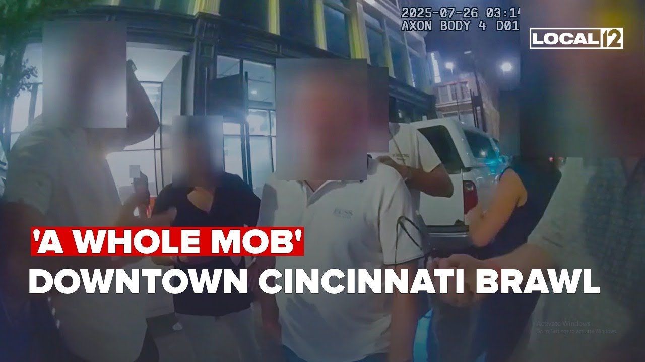 Police body cam footage reveals multiple new details in Downtown Cincinnati brawl