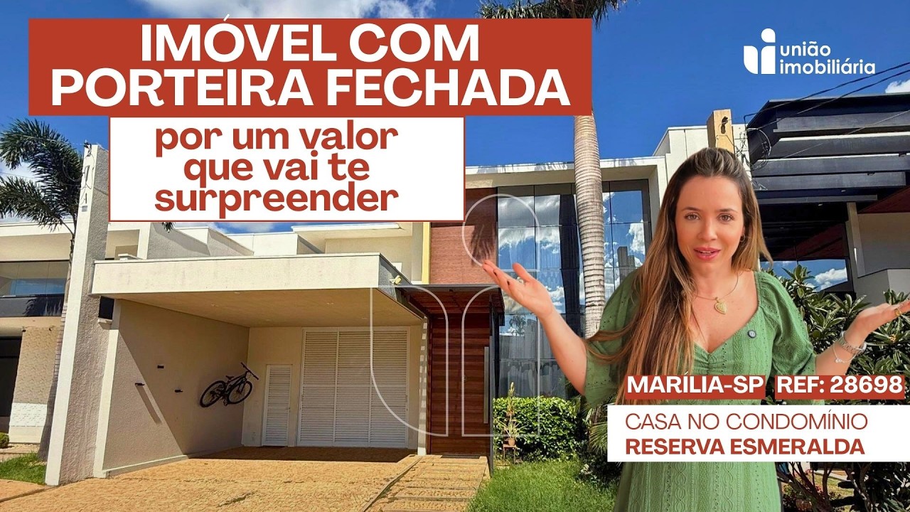 CASA NO CONDOMÍNIO Reserva Esmeralda REF  28698