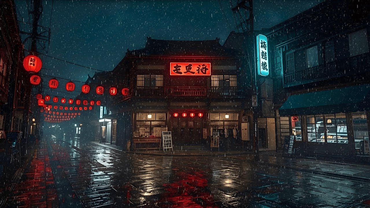 Rainy Night in Tokyo City 🌧️ Lofi Beats to Relax, Study & Chill | Cozy Night Vibes