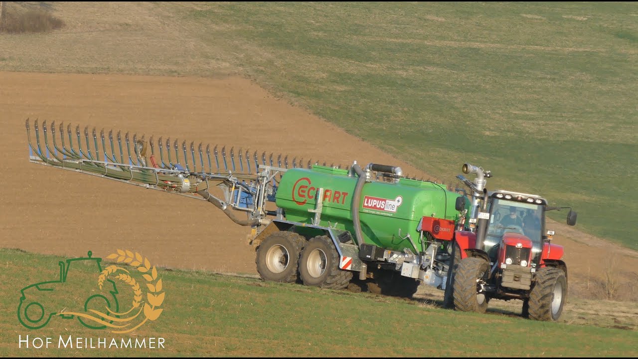 Gülle auf den Weizen 2022 [NEW Eckart Lupus Line 131 / Bomech I Massey Ferguson 6475]