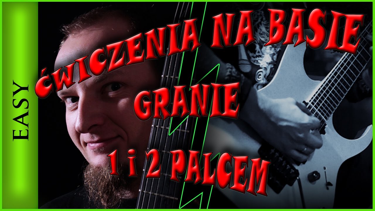 Cwiczenia na basie na palce 1 i 2 cz.1 prawej ręki, lekcje basu - Rockday Wojtek Pietraszek