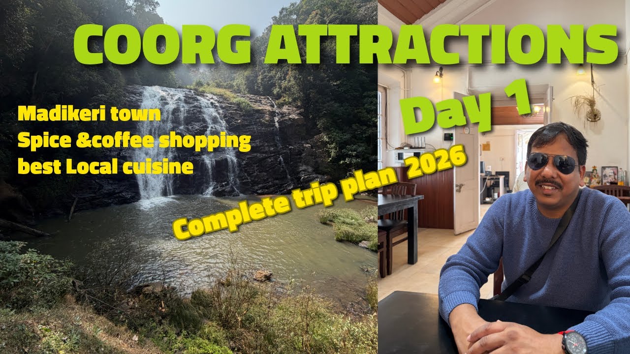 coorg A toZ|coorg tourist attractions day1|Madikeri town|best place for coorg coffee spices&cuisines