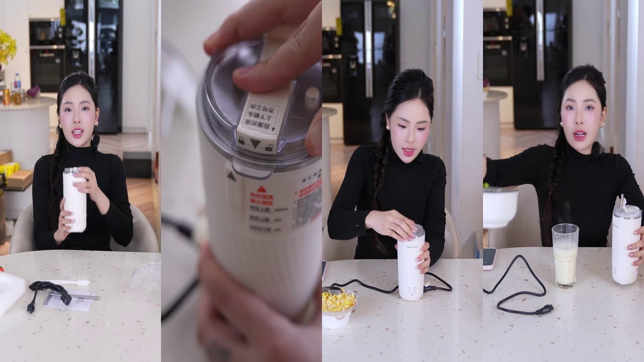 REVIEW MÁY LÀM SỮA HẠT MINI ĐA NĂNG TIỆN LỢI SIÊU MỊN