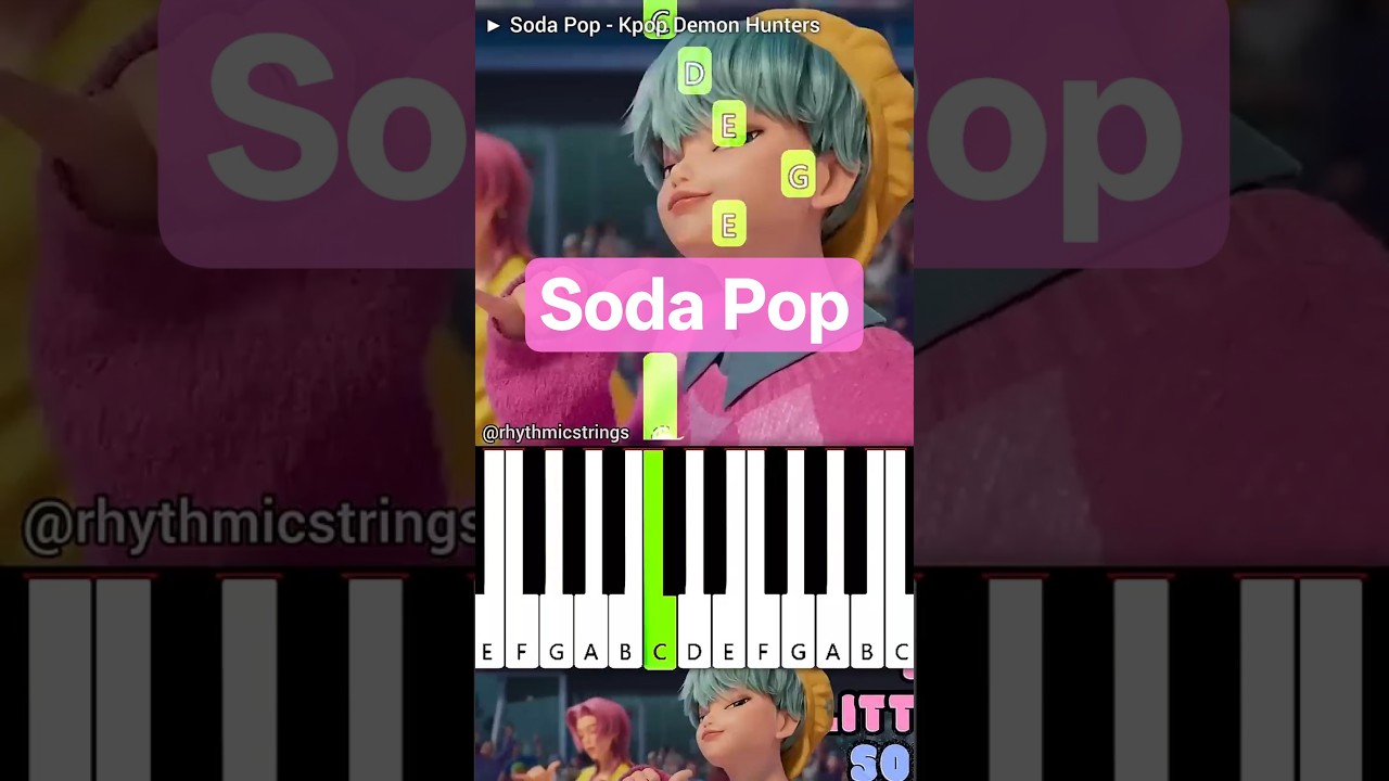 Soda Pop (Kpop Demon Hunters) | Easy Piano Tutorial #shorts #netflix
