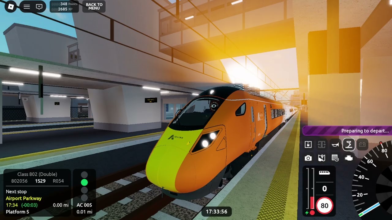 (V 2.3.2) Driving A Class 802(Db) From Airport Central To Stepford Central