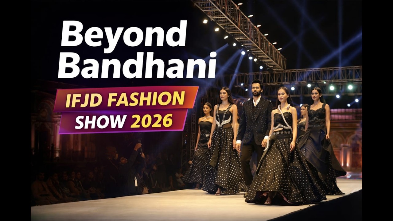 Bandhani fashion show | IFJD Fashion Show 2026 | Grand Runway Round | Rajkot Fashion Event