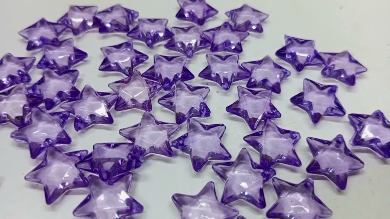 #star shape transparent beads#make beads accessories #8mm acrylic #diy