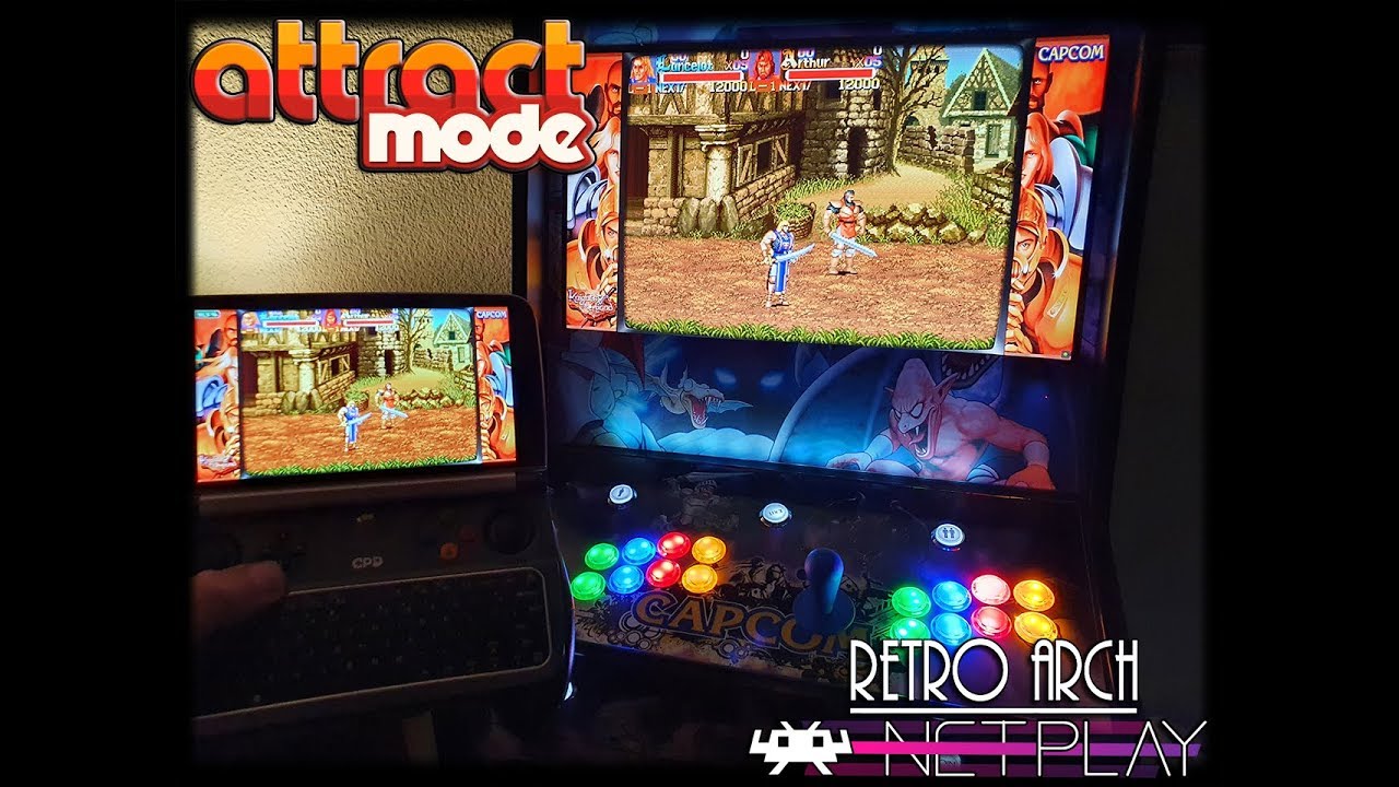 Attract Mode (Mode Netplay Retroarch) [Only pack 550Gb)