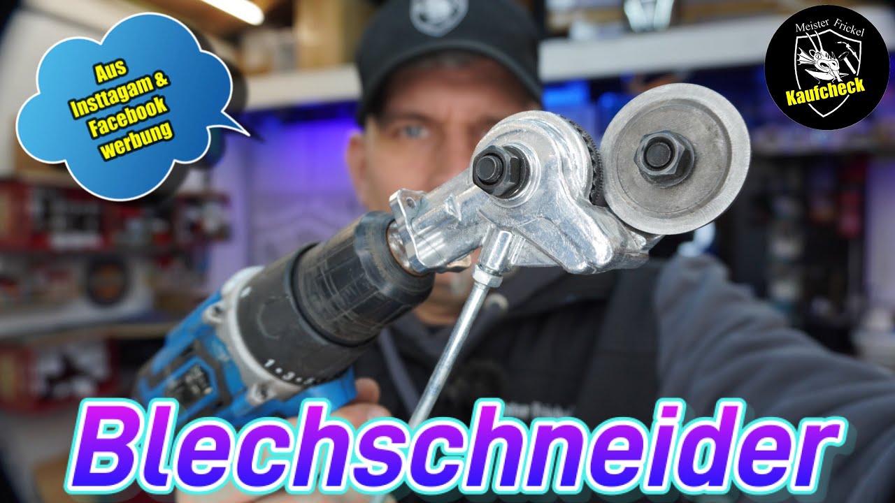 Blechschneider, Blechschere aus der Werbung von Insta und Facebook