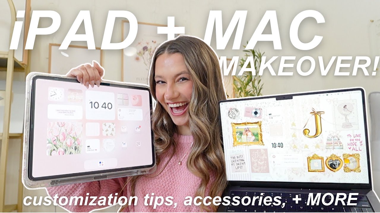 how to make your ipad + macbook aesthetic and CUTE! ✨ *apple customization tips + tricks*