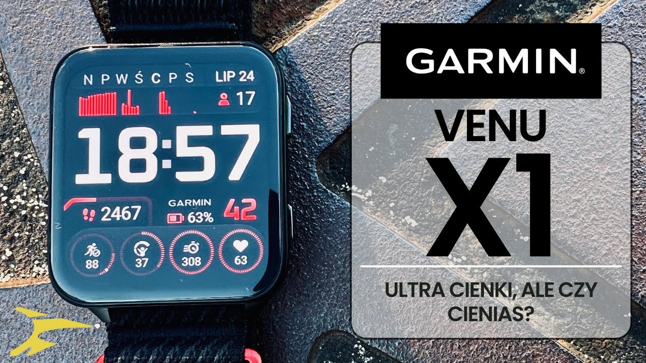 GARMIN VENU X1 - prostokątny ekran w ultra cienkiej obudowie. Recenzja sportowa