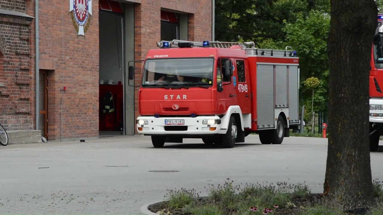 Alarmowanie oraz wyjazd 2 zastępów z OSP Dąbie nad Nerem do wypadku