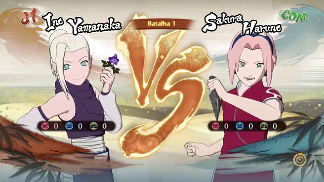 Naruto Storm 4 Dublado PT-BR Ino vs Sakura (Classico) parte 1
