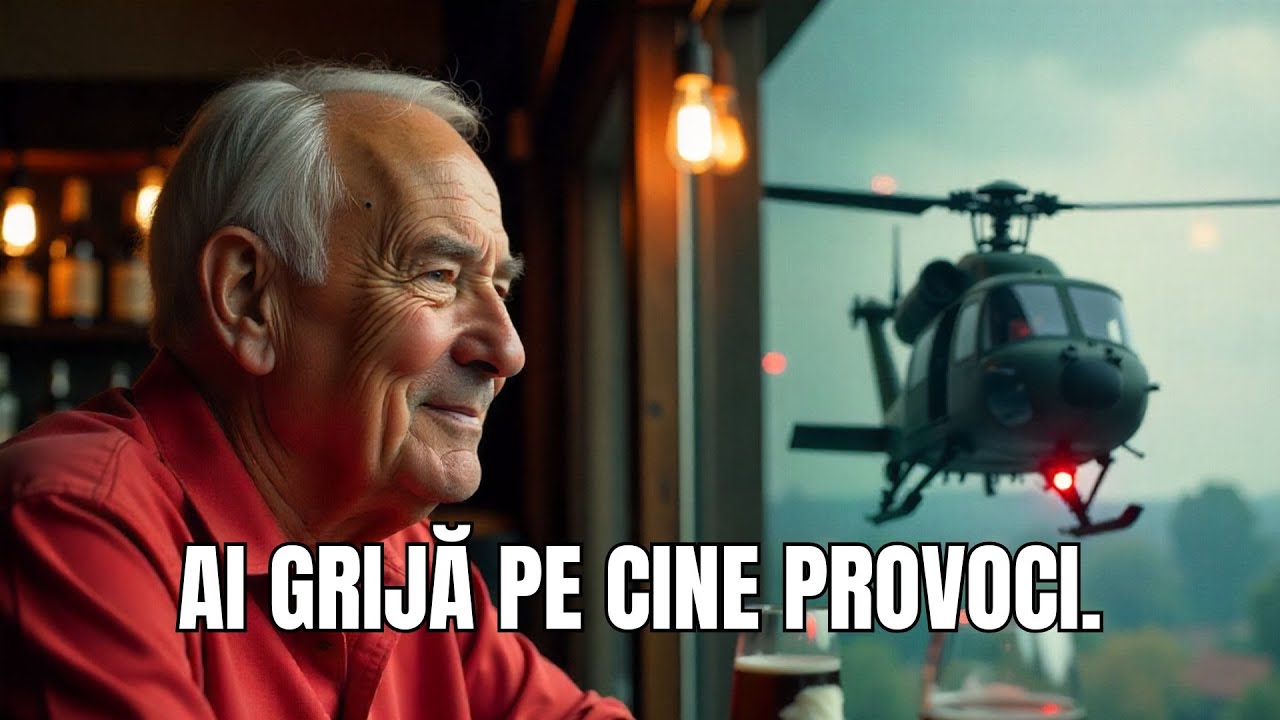 Un scafandru de luptă, întrebat în glumă de indicativ — „CICLON” a redus barul la tăcere