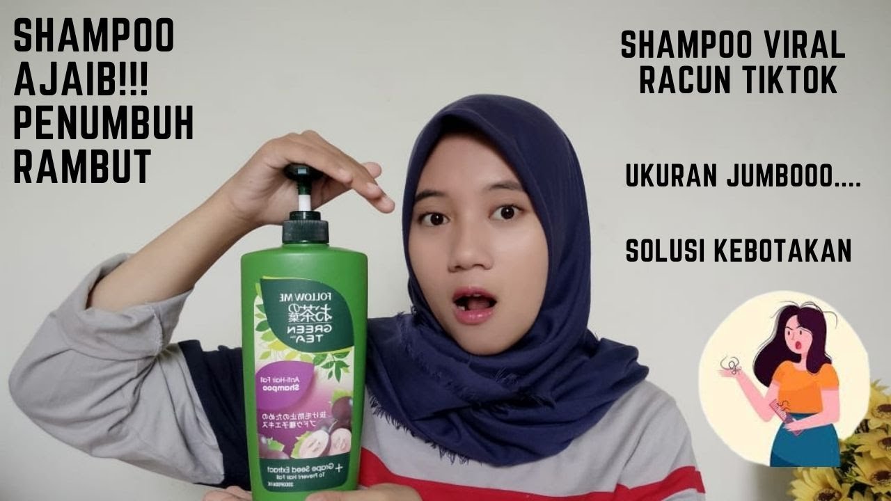 Review Follow Me Green Tea Anti Hair Fall Shampoo + Grape Seed Extract