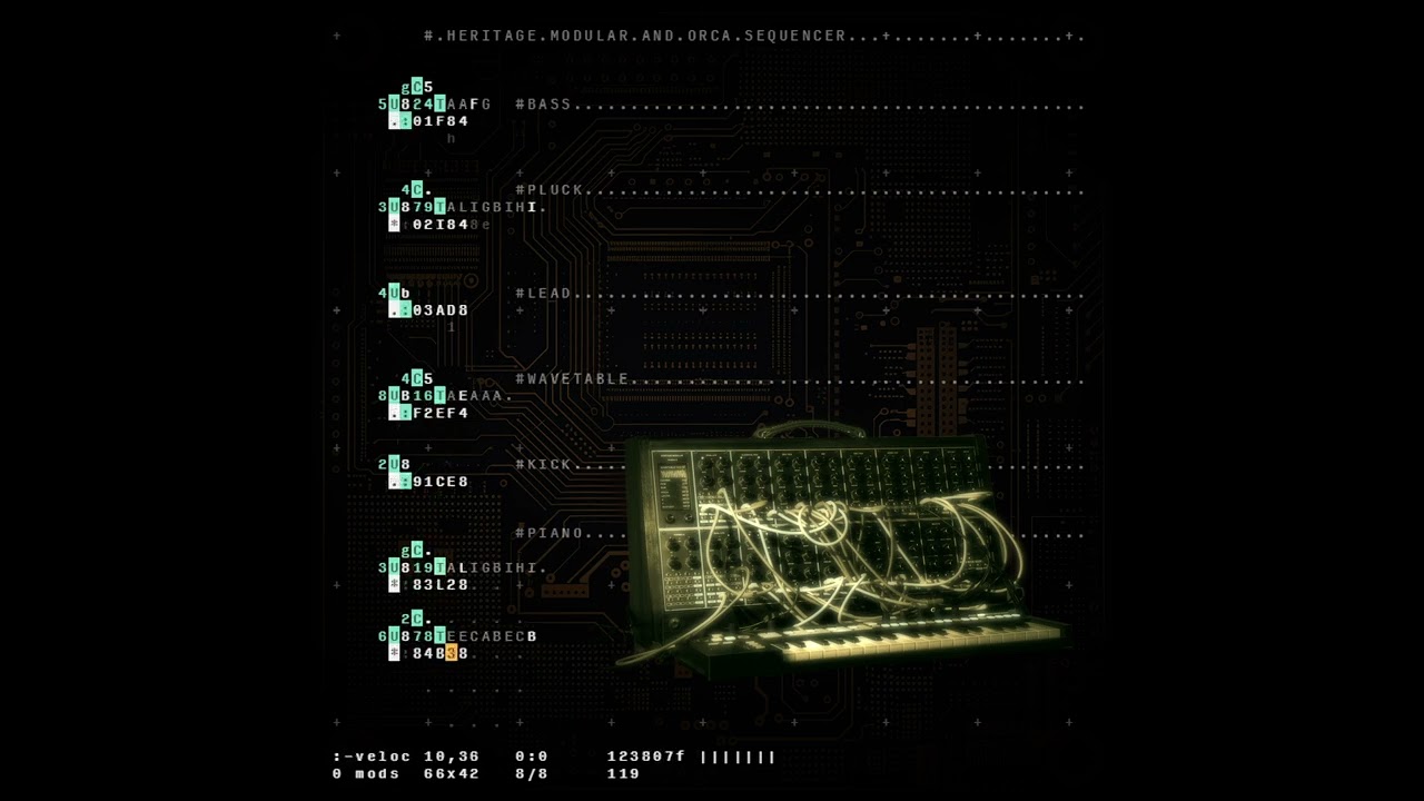 Orca sequencer connected to Heritage Modular