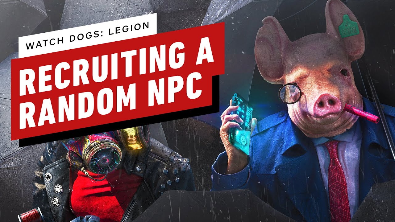 Watch Dogs: Legion - Recruiting a Completely Random NPC to DedSec - Gameplay