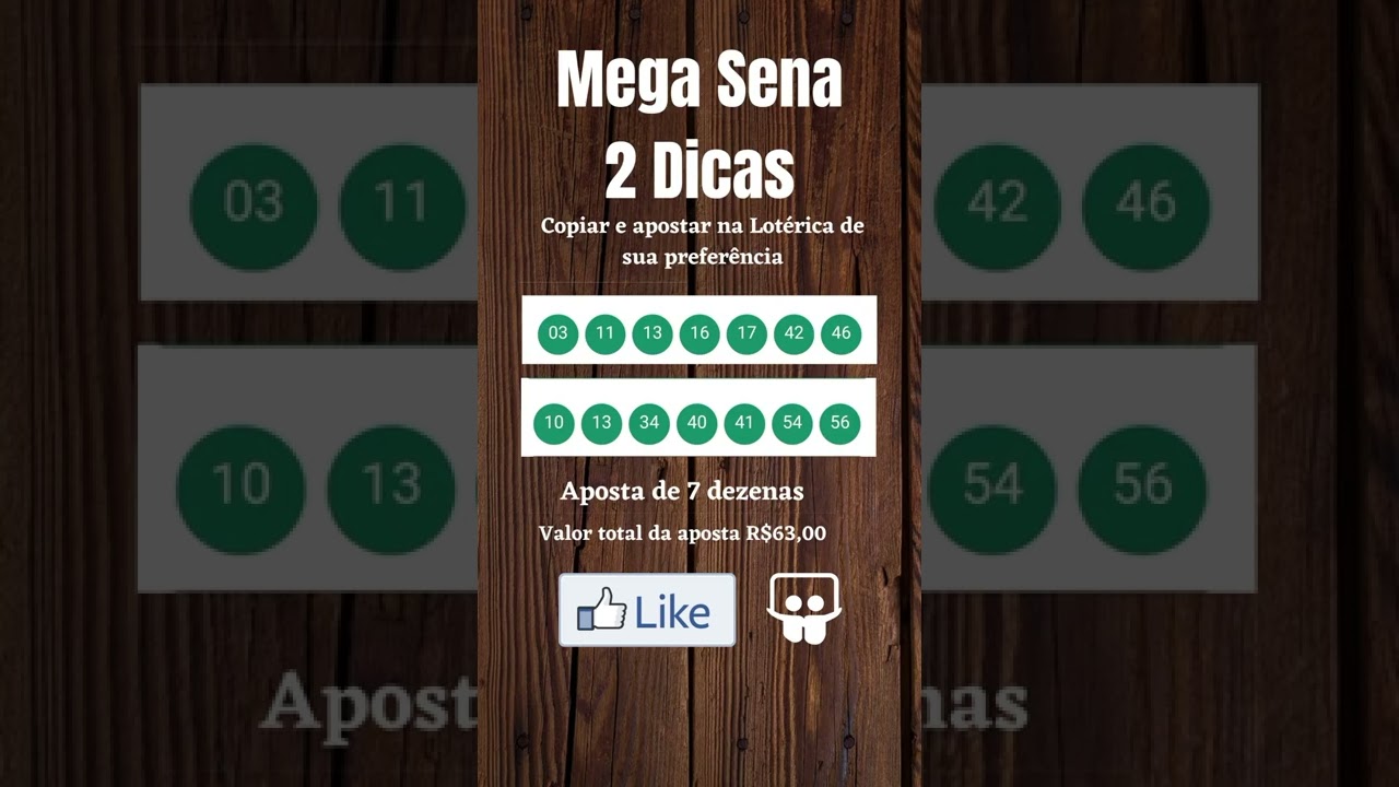 Mega Sena 2 dicas de 7 n&uacute;meros para o pr&oacute;ximo concurso [ quanto custa?] #shorts