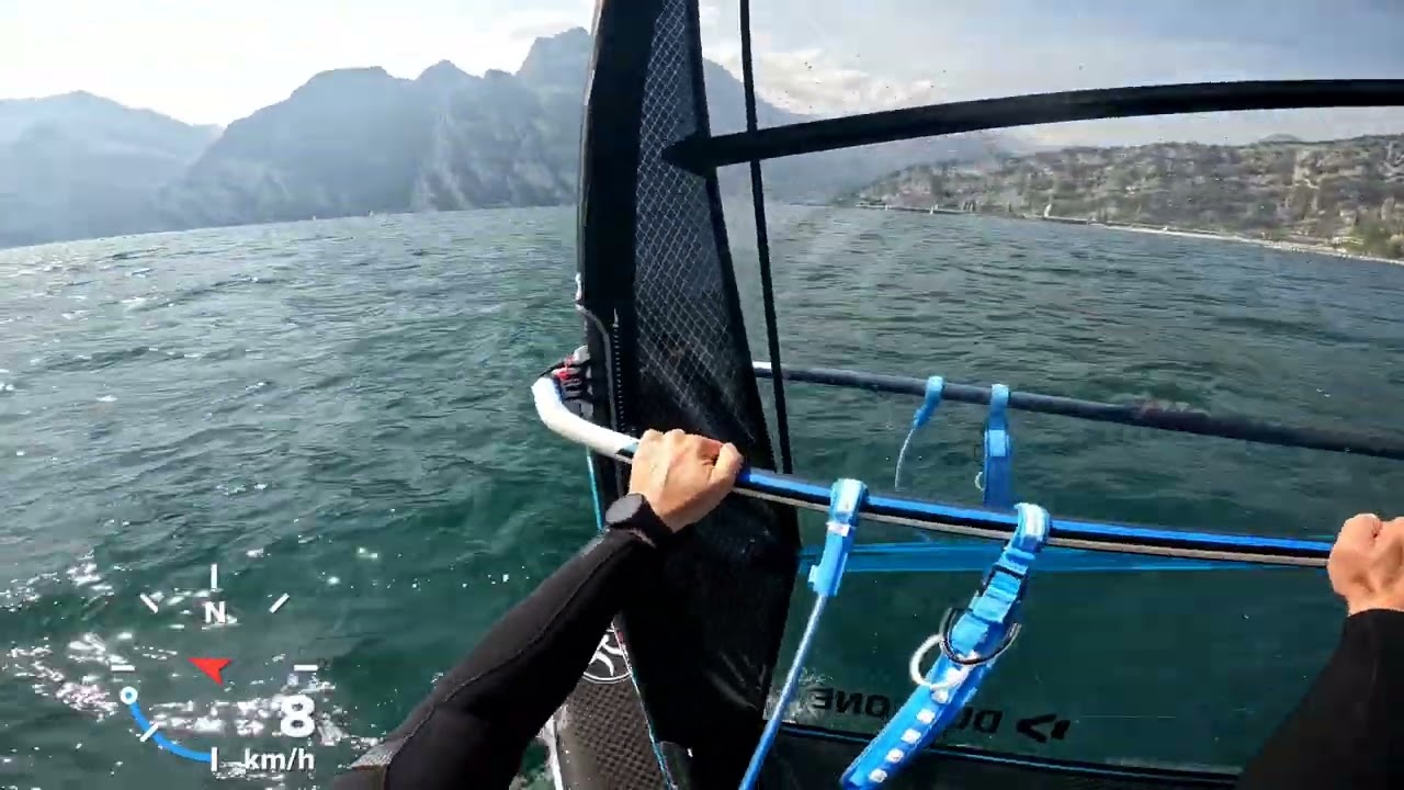 Windsurfen Gardasee - Von Torbole Beach Richtung 