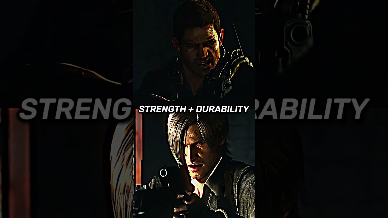 Chris Redfield vs Leon S. Kennedy (All Versions) #shorts