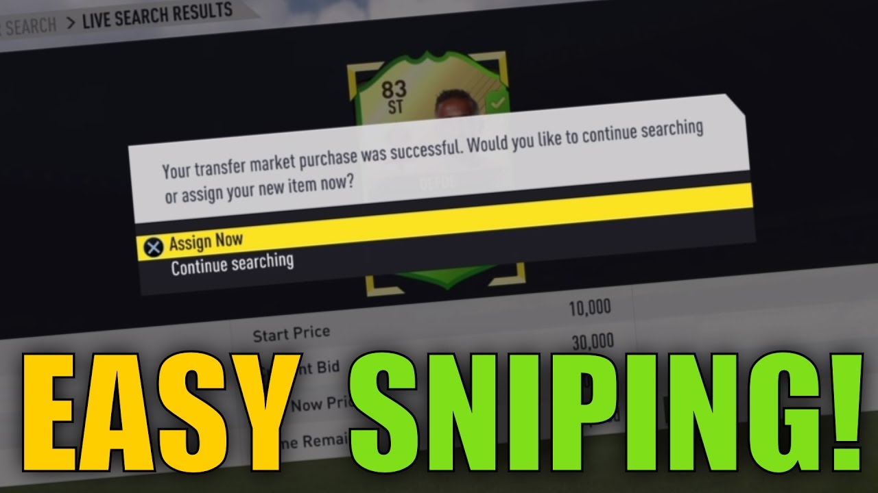 FIFA 17 - Best Trading Method RIGHT NOW! TOTW 10 Easy Sniping! (Best IF Sniping Method)
