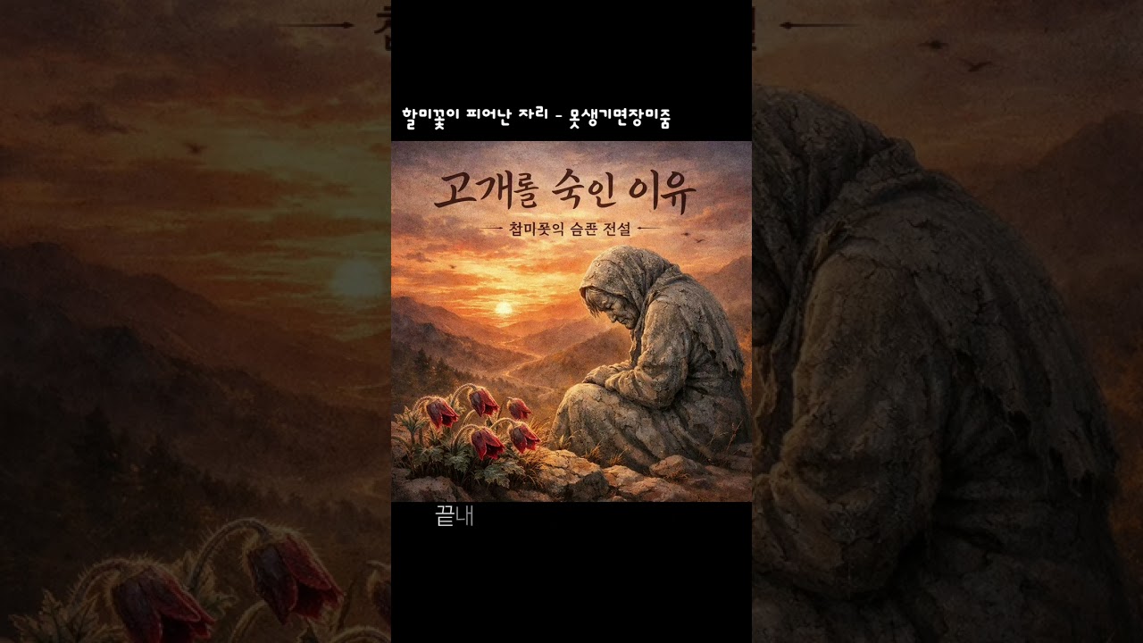 할미꽃이 피어난 자리 -  못생기면장미줌