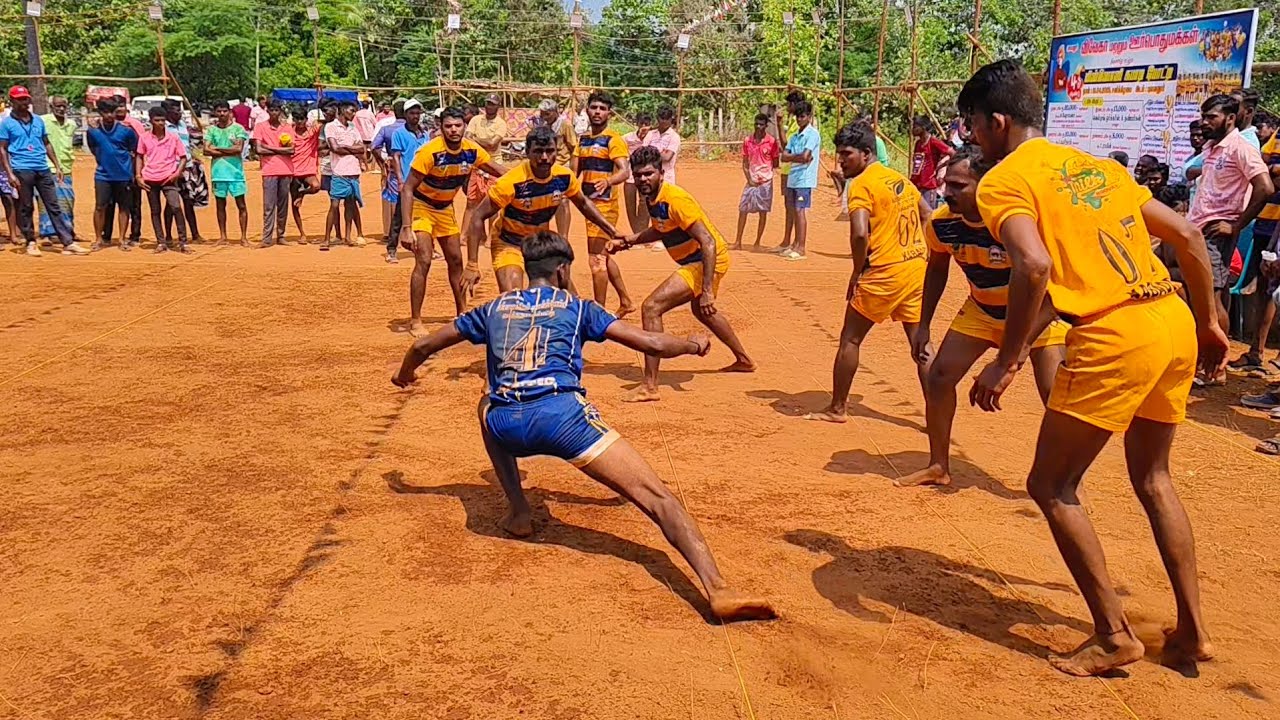 Boovai city VS 7 Chittu Murugankuruchi Kabaddi match in Pulavanoor