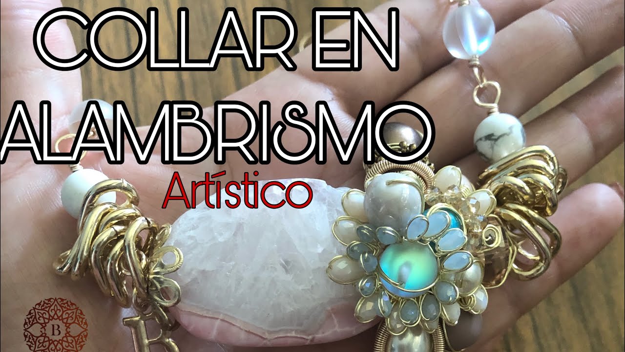 Collar de alambrismo  Artístico #alambrismo #bisuteria #necklace #diy