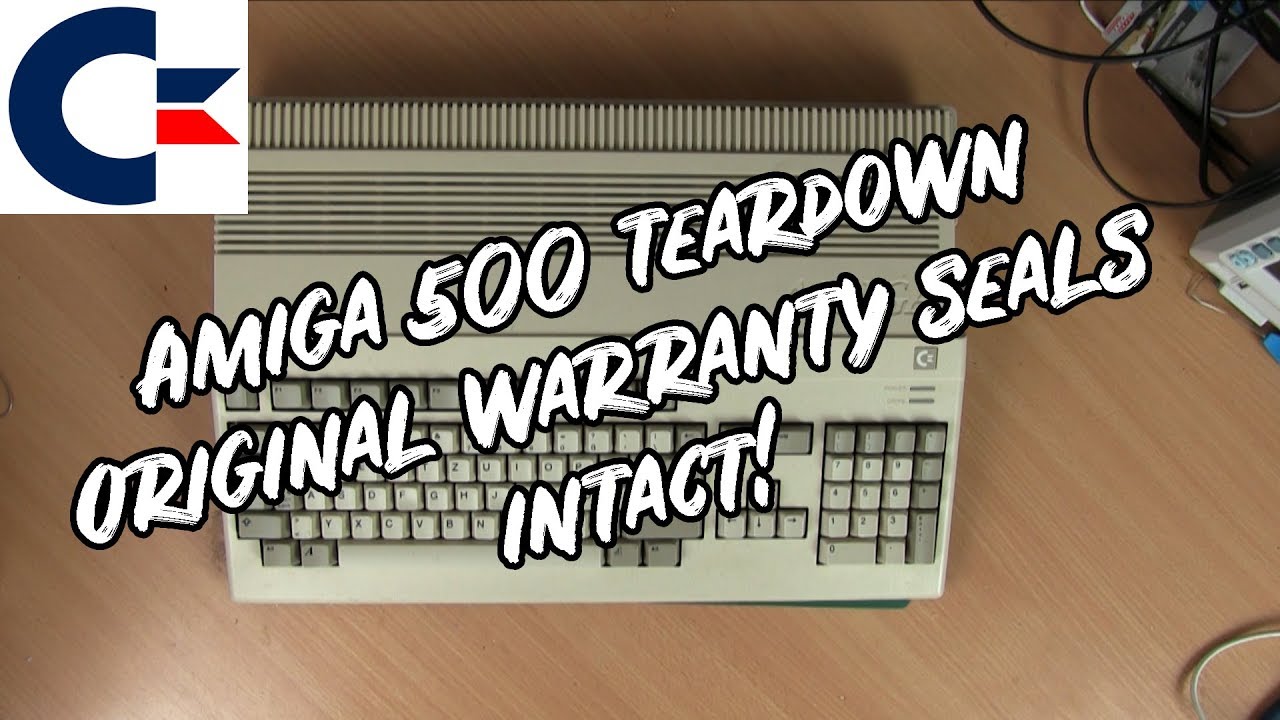 Amiga 500 Teardown, braking the warrantly seals