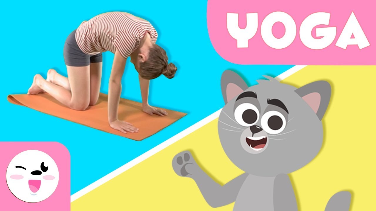 YOGA para niños - La postura del gato - Tutorial para practicar yoga