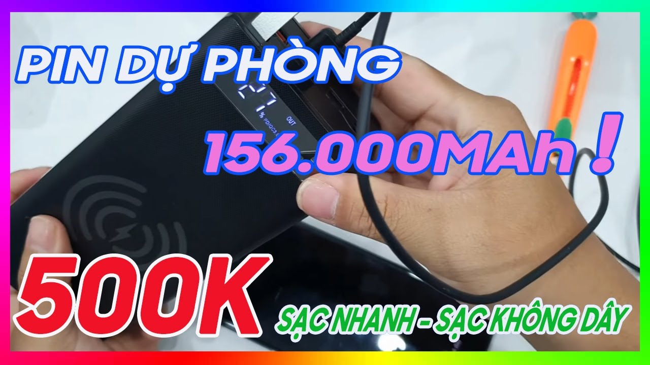 Pin dự phòng siêu khủng 156000 MAh! mua chỉ 500.000 trên Shopee