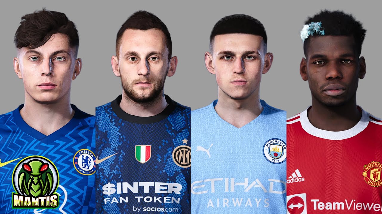 Havertz, Brozović, Foden & Pogba faces for PES 2021 PC [ONLY PC/SOLO PC]