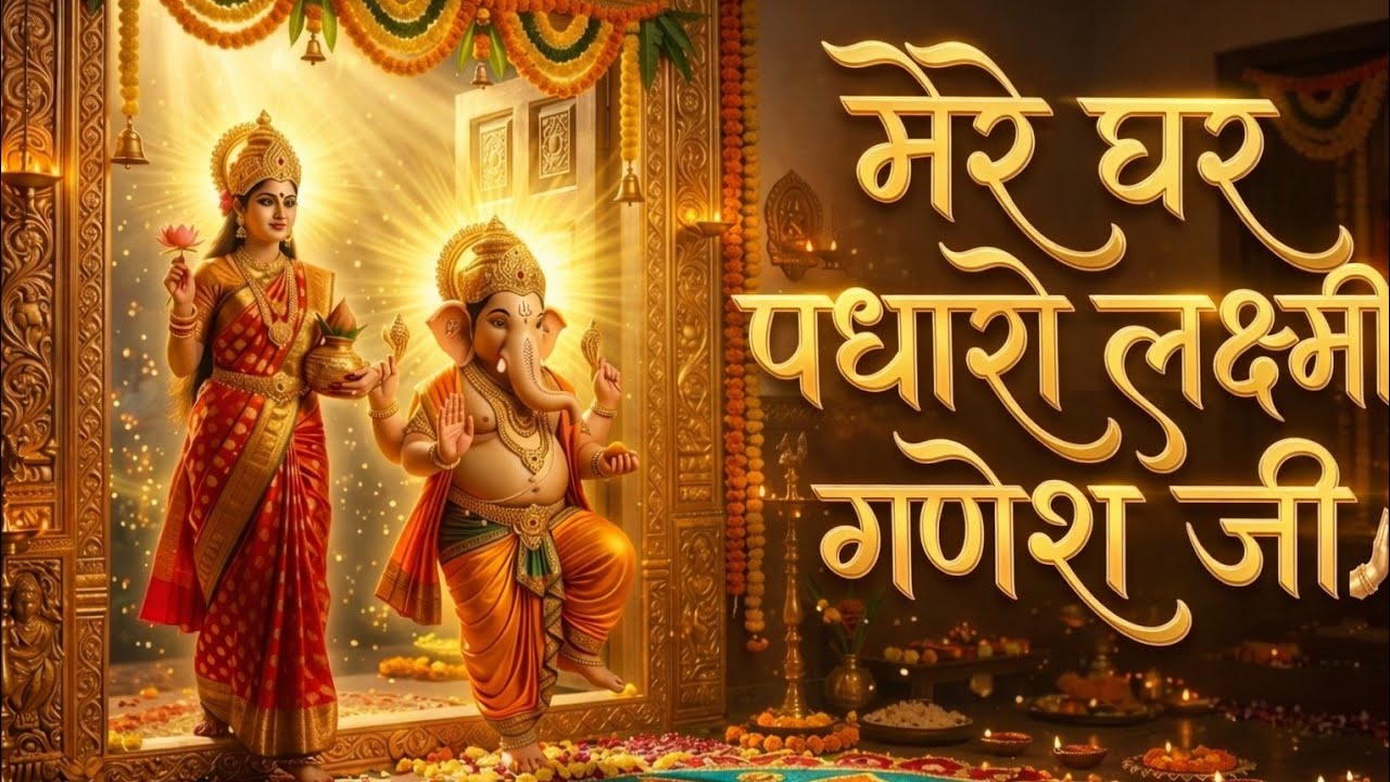 🏡🙏 Mere Ghar Padharo Ganesh Ji Lakshmi Ji 🪔✨@SanatanBhaktonkiawaaz-l8k 