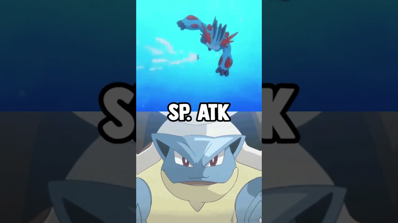 MEGA SWAMPERT VS MEGA BLASTOISE #shorts #pokemon #vs #pokemonbattle #swampert #blastoise #mega