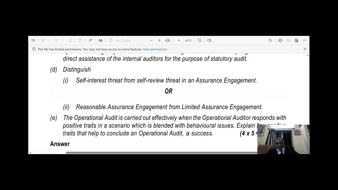Auditing Standards Discussion by Advocate Sreemannarayana Mallela, M.Com., LL.M.