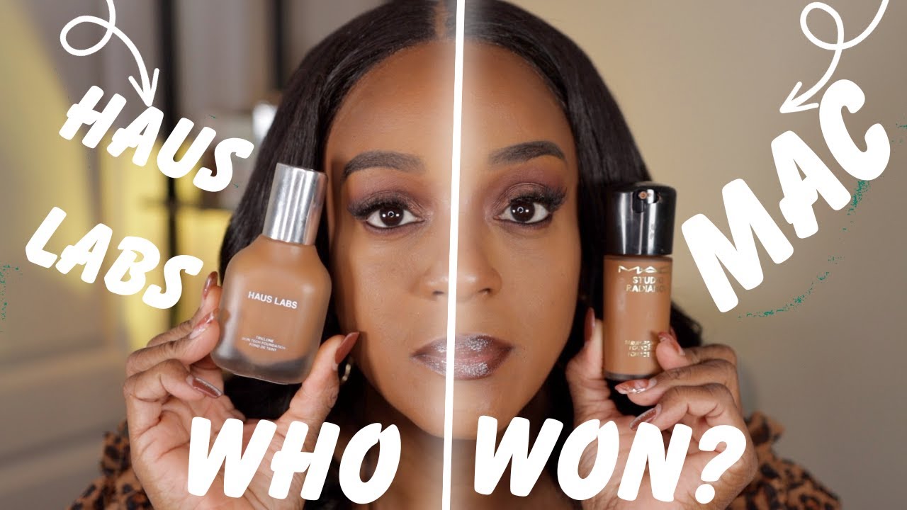 MAC SERUM FOUNDATION VERSUS HAUS LABS TRICLOYN FOUNDATION‼️WHICH IS THE BEST⁉️