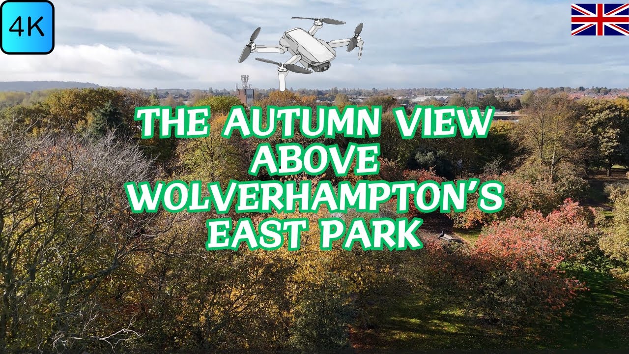 East Park, Wolverhampton: Capturing Autumn’s Beauty from the Sky