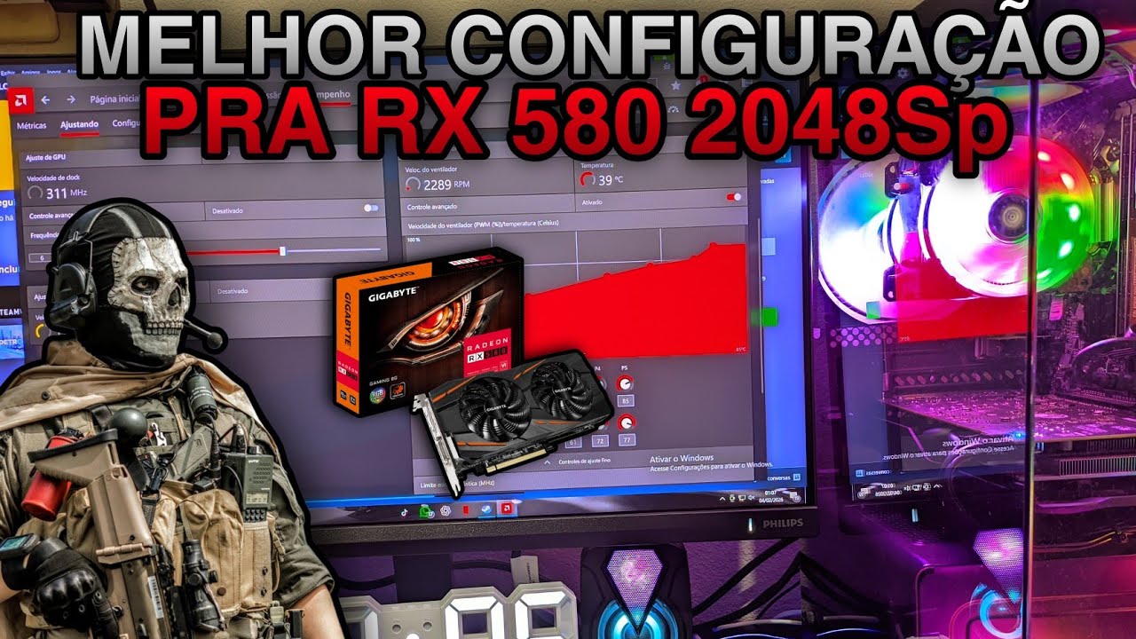 MELHOR CONFIGURAÇÃO PRA RX 580 2048SP PRA TER MAIS FPS NOS JOGOS !!!