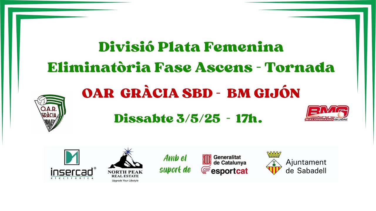 DHPF: OAR Gràcia -  BM Gijon
