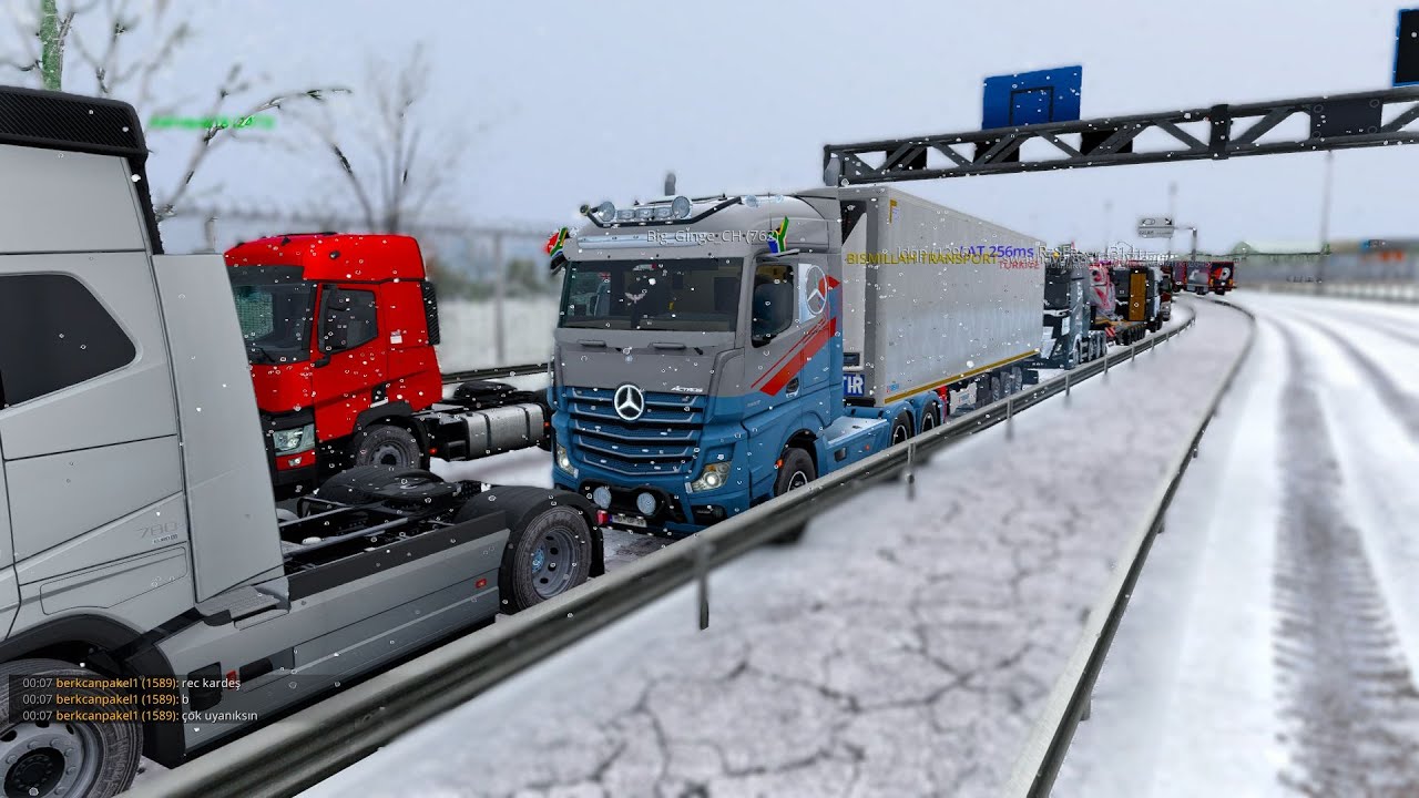Euro Truck Simulator 2 Winter mod on CHRISTMAS