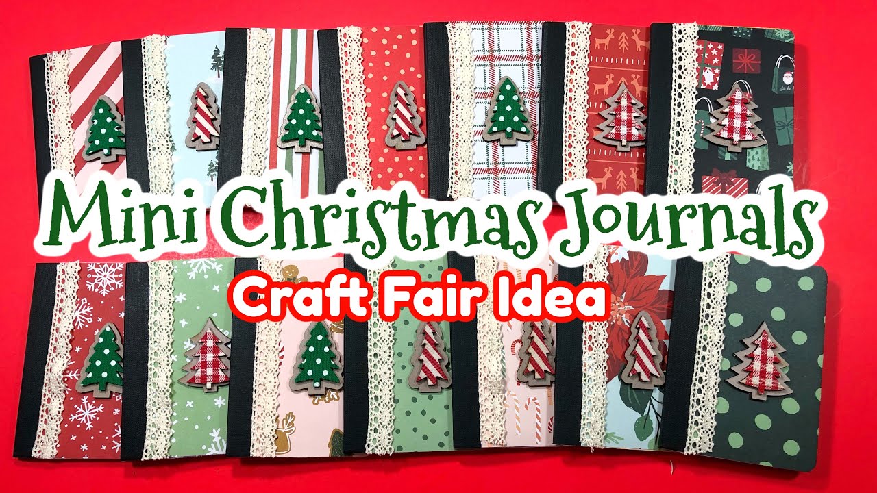 🎄✨Mini Christmas Journals✨🎄 Craft Fair Idea!
