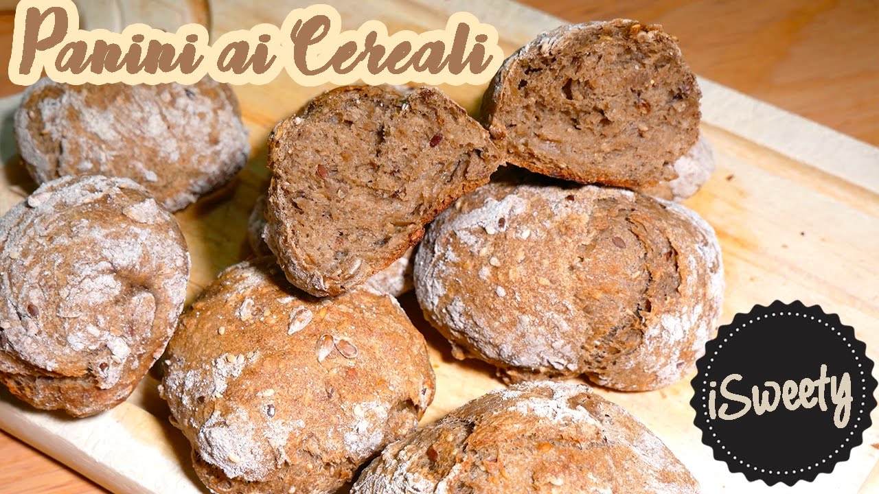 Ricetta Panini con 100% Farina ai 5 Cereali - [Pane Fatto in Casa 4 INGREDIENTI]