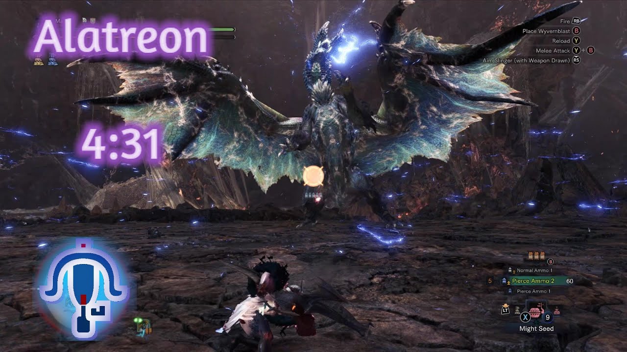 【MHWI】MR6☆ Alatreon アルバトリオン Rapid Pierce 2 LBG ¤4:31¤