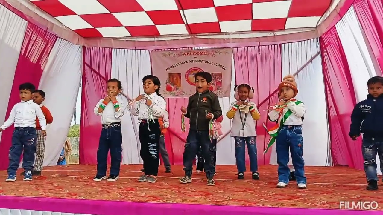 NANHI DUNIYA INTERNATIONAL SCHOOL 🏫 SATNA #26JAN#DANCE PERFORMANCE #SUNO GAUR SE#CLASS-Nursery