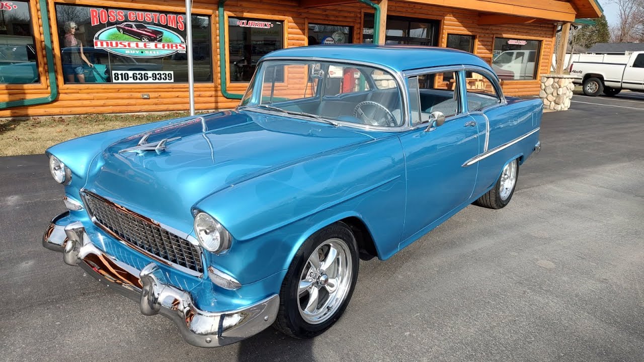 RossCustomsMI.com - SOLD SOLD - 1955 Chevrolet Bel Air 2 Door Post