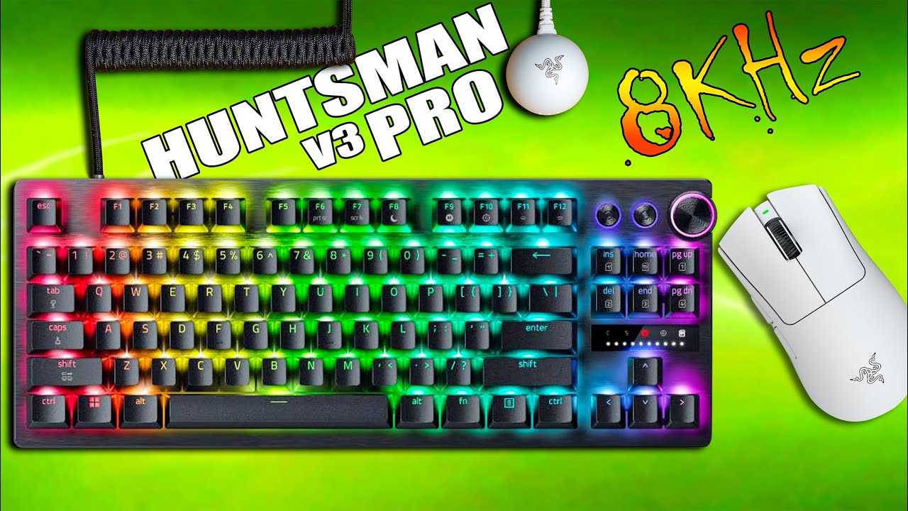 Обзор Razer Huntsman V3 Pro — самая быстрая клавиатура в истории?! | 8 кГц + аналоговые оптически...