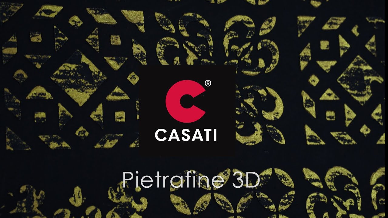 Stencilezett dekorfelület  Pietrafinével és Nirvánával - Casati Color