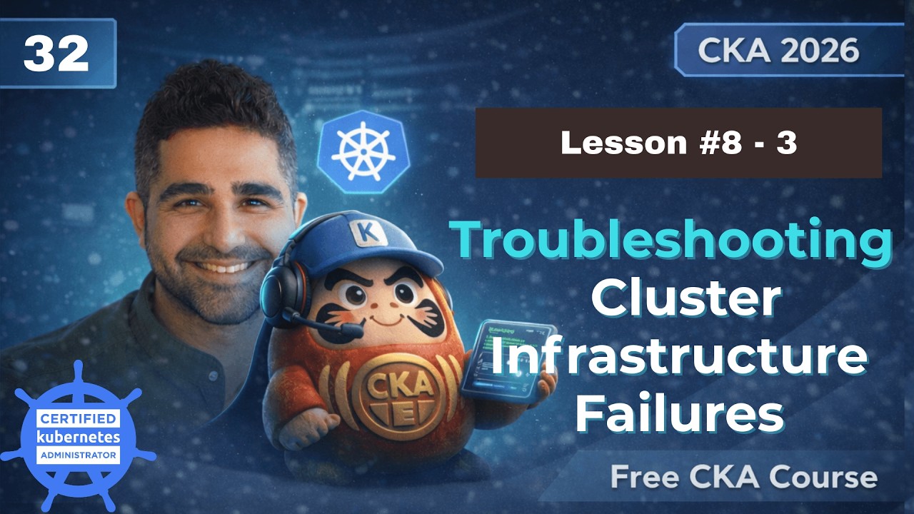 Troubleshooting Cluster Infrastructure Failures | No.32 | Lesson 8-3 |  Free CKA Full Course 2026